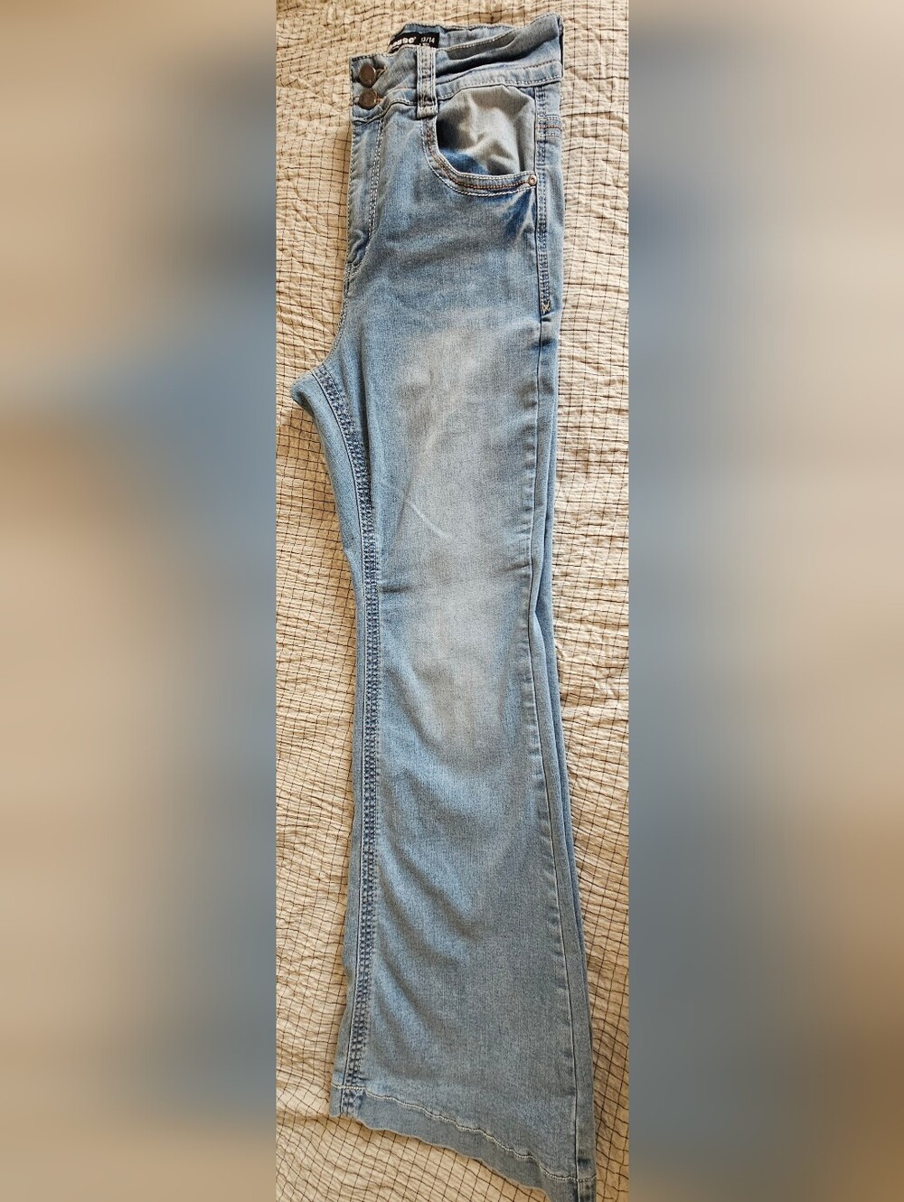 Dollhouse Light Blue Flare Stretch Denim Jeans Size 13/14